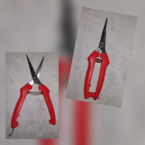 Sécateur professionnel en acier inoxydable rouge