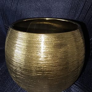 Vase rond moderne doré